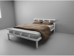 Кровать металлическая Лофт 1600 белая