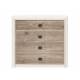Комод КОМ 4S Коен Ясень Снежный