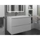 Тумба с раковиной Uperwood Tanos-Next белая матовая 80 см