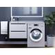 Тумба под стиральную машину Uperwood Tanos 60 см подвесная левая белый/графит