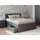 Кровать Мори КРМЯ 1400.1/1 графит с ящиками МЯ 995.2