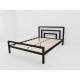 Кровать металлическая Куба 1200 черная