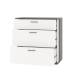 Комод с 3-мя ящиками Даллас 4-4425 Графит, Белый