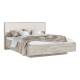 Кровать парящая 1600 Марвэл (ортопед металл) Кашемир, Крафт серый
