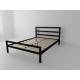Кровать металлическая Комфорт 1200 черная