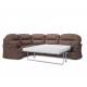 Угловой диван Квин 6 Ultra Chocolate левый