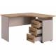 Стол компьютерный 1200 угловой Лайт-2 кашемир/дуб крафт золотой
