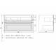 Тумба с раковиной Uperwood Tanos матовая белая/графит 90 см
