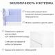 Детская мягкая кровать Denvas с бортиком нежная сирень