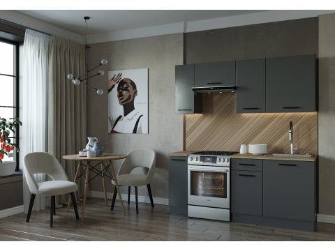 Гарнитур кухонный Антрацит-1800