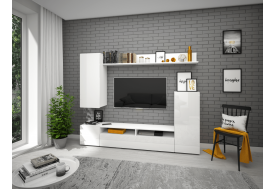 Гостиная Альфа Белый глянец