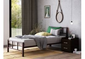 Кровать металлическая Кадис коричневая