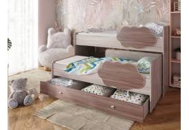 Кровать Соник с ящиком ясень шимо