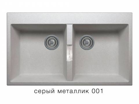 Кухонная мойка Tolero Loft TL862 Серый металлик 001