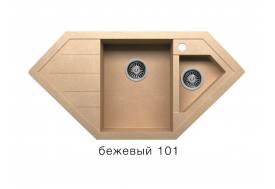 Кухонная мойка Tolero R-114 Бежевый 101