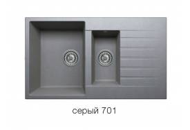 Кухонная мойка Tolero R-118 Серый 701