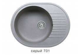 Кухонная мойка Tolero R-122 Серый 701