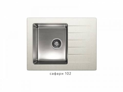 Кухонная мойка Tolero twist TTS-660 Сафари 102