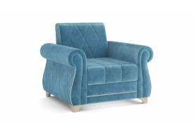 Кресло для отдыха Порто велюр тенерифе дасти блю
