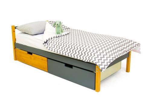 Кровать Svogen classic с ящиками дерево-графит
