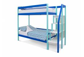 Двухъярусная кровать Svogen мятно-синий