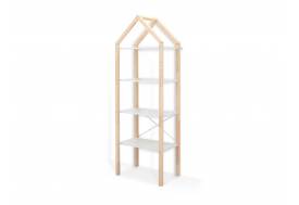 Детский напольный стеллаж-домик трансформер 2 в 1 Svogen бежевый