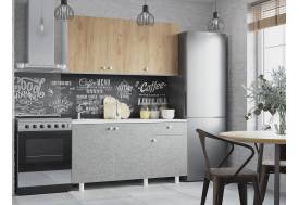 Кухонный гарнитур Point 1500 Дуб золото/Бетон