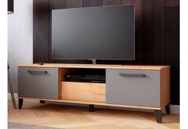 ТВ тумба ТВМ-2 дуб крафт золотой/графит