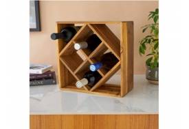 Настольная барная полка Куб на 8 бутылок