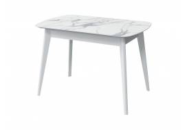 Стол нераздвижной Прайм 1400 Мрамор Белый