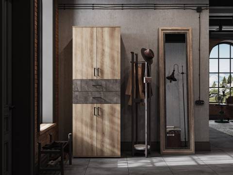 Шкаф Нельсон 5 Дуб Каньон