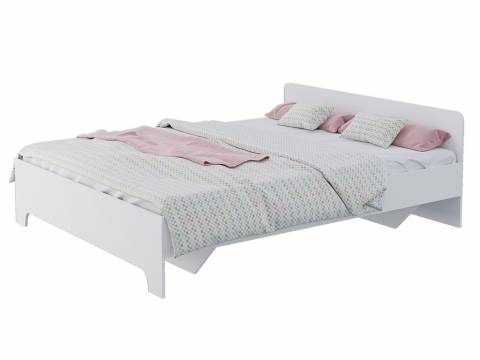 Кровать 1600 Victor Белый с ортопедом