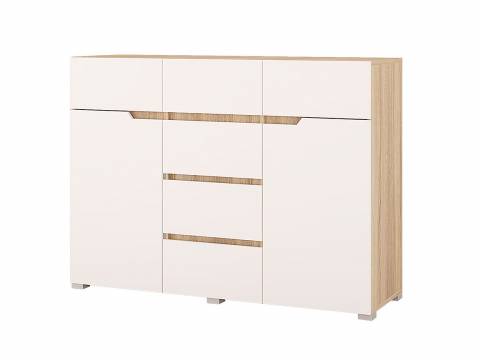 Комод 1200 Анталия Белый софт