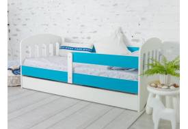 Кровать Малыш с ящиком бирюза