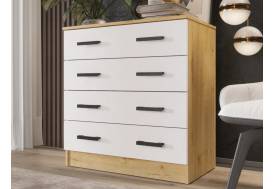 Комод К800 ЛДСП вотан/белый гладкий