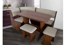 Кухонный уголок Алёнка-5 Рогожка темная/Орех