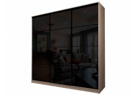 Шкаф-купе Max МШ-27-6-27/2-222 пленка Oracal черная