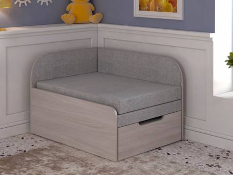 Диван детский Малютка шимо светлый-серебро