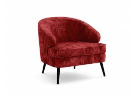 Кресло Марсель микровелюр фреска бордо