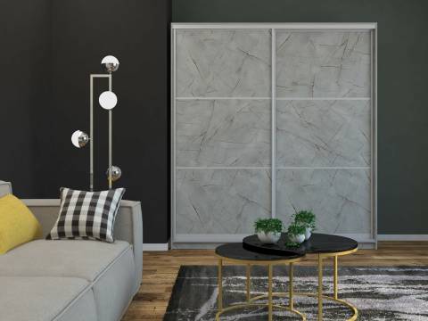 Шкаф-купе Светлана тройной ЛДСП Каспий светлый