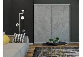 Шкаф-купе Юлия 2000 ЛДСП/ЛДСП Каспий светлый