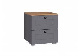 Тумба прикроватная 16.152 Остин Серый Графит