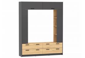 Шкаф комбинированный Оттавия НМ 014.65 Антрацит