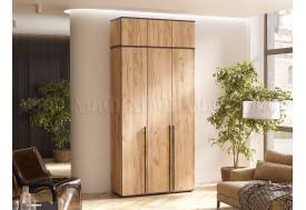 Шкаф трехстворчатый Норд 1200 с антресолью дуб крафт МГ