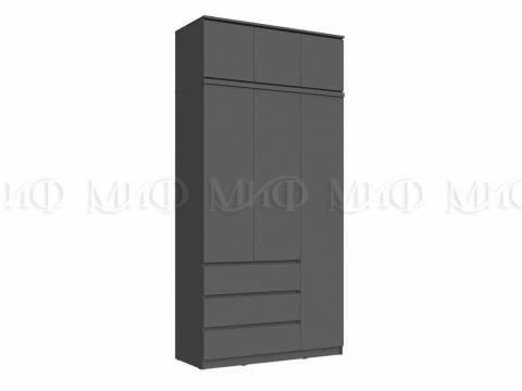 Шкаф 1200 с антресолью Челси графит