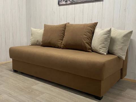 Диван Комфорт-1 ПБ велюр Veluta Lux 03, подушки Veluta Lux 01