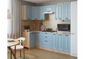 Кухонный гарнитур арт 11 Роял Вуд Голубой Вегас 1000х2400 мм