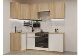 Кухонный гарнитур арт 9 Лайн Дуб сонома Тальк 1000х2200 мм