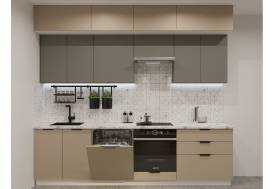 Кухонный гарнитур арт 16 Фаска Обсидиан Пикрит 2800 мм