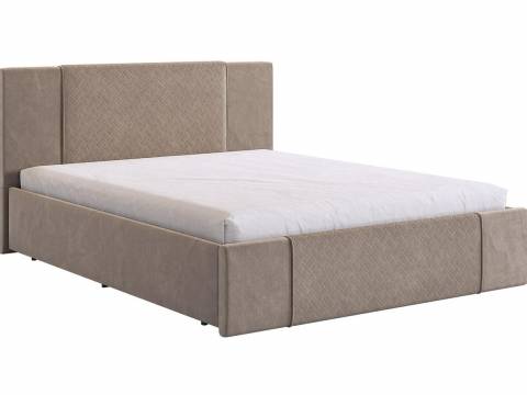 Кровать 1600 Хлоя велюр латте